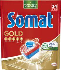 Таблетки для миття посуду в посудомийній машині Somat Gold 34шт